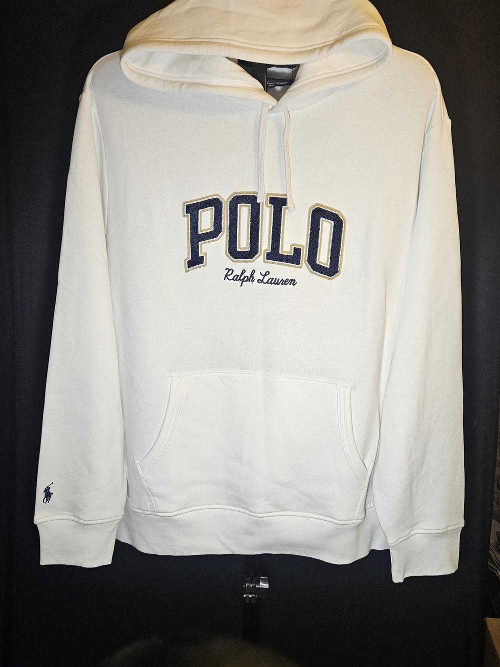 Polo by Ralph Lauren Cream Hoodie with Navy Logo